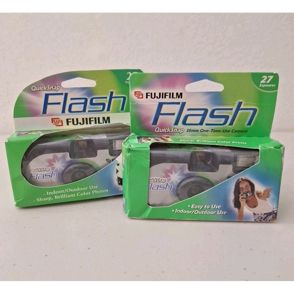 Fujifilm QuickSnap Flash X-tra 35mm Single Use Film Camera‎ 27 Exposures SEALED